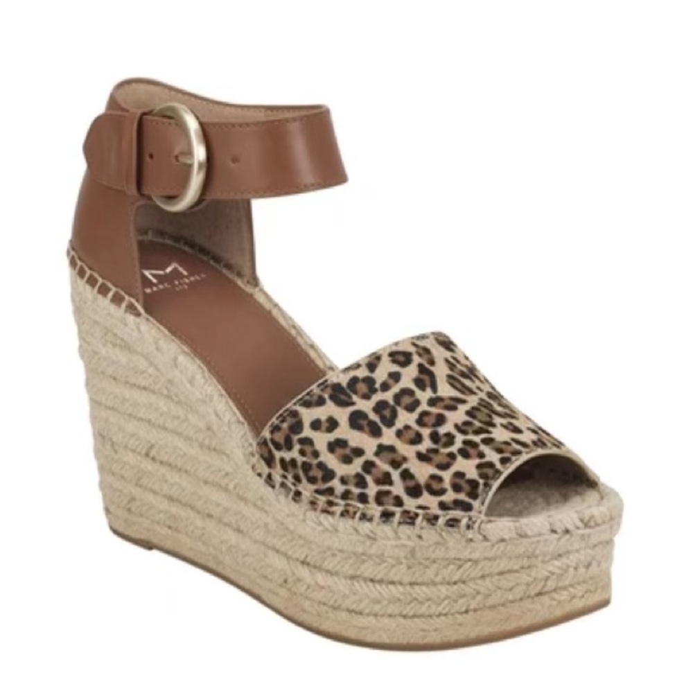 NEW! MARC FISHER ALIDA ESPADRILLE WEDGE SANDAL - SIZE 9.5